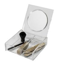 Make up Box mit Spiegel - Transparent