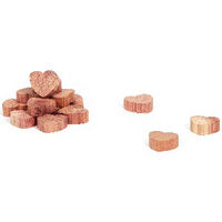 Set von 15 mottenabwehrenden Zedernholz-Herzen für Schubladen