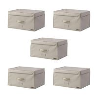 Set mit 5 Compactor 2.0 Vakuum Aufbewahrungs-Truhen - XL