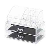 2 Schmuck und Make-up Schubladen-Organizer - Transparent