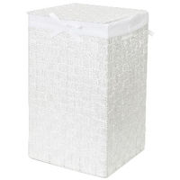 "Stan" Quadratischer Wäschekorb - Weiß