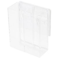 Bestlock Magic Vision Große Aufbewahrungsbox für die Montage an der Wand mit 2 Fächern - Transparent