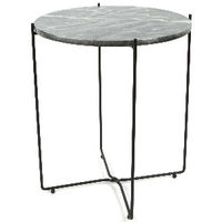 "Agneta" Schwarzer Marmor-Beistelltisch Kopenhagen