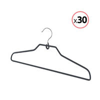 Set mit 30 "Sticky" Rutschfesten Gebogenen Kleiderbügeln