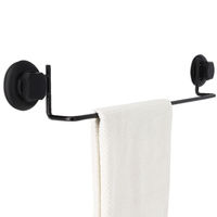 "Bestlock Black" Saugnapf Handtuchhalter für die Montage an der Wand