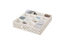 Ikat Beige Schubladen-Organizer mit 16 Fächern