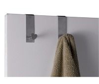 Set 2 quadratische und herzförmige Einzelhaken zum über die Tür hängen