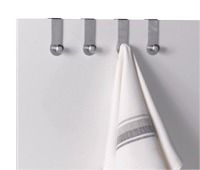 Set 4 Einzelhaken zum über die Tür hängen für Schränke