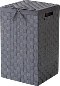 "Stan" Quadratischer Wäschekorb - Grau