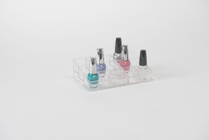 Nagellack-Organizer mit 15 Fächern - Transparent 1 Compactor