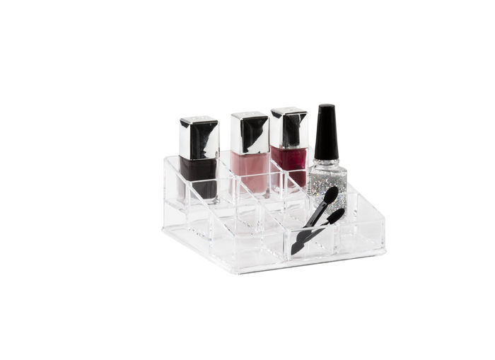 Nagellack-Organizer mit 9 Fächern - Transparent 1 Compactor