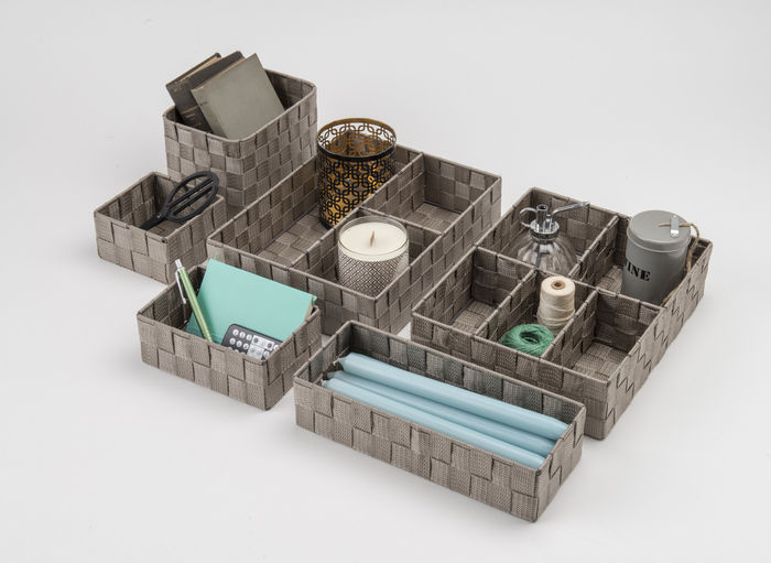 "Stan" Ablagekorb - Taupe 4 Compactor