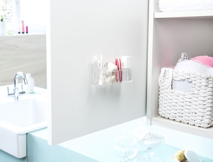 Bestlock Magic Vision Aufbewahrungsbox für die Montage an der Wand mit 4 Fächern - Transparent 5 Compactor