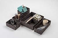 "Stan" Kleiner Schubladen-Organizer -Braun 3 Compactor