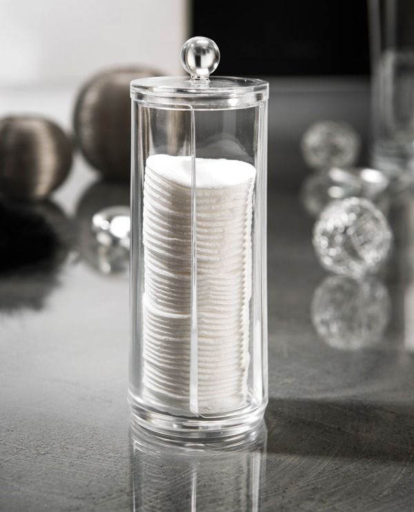 Wattepad-Spender mit Deckel - Transparent 4 Compactor