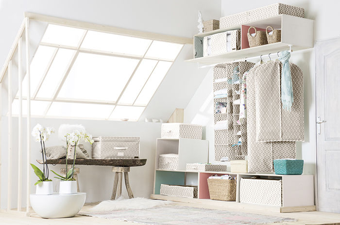 Daman Beige Schubladen-Organizer mit 16 Fächern 2 Compactor