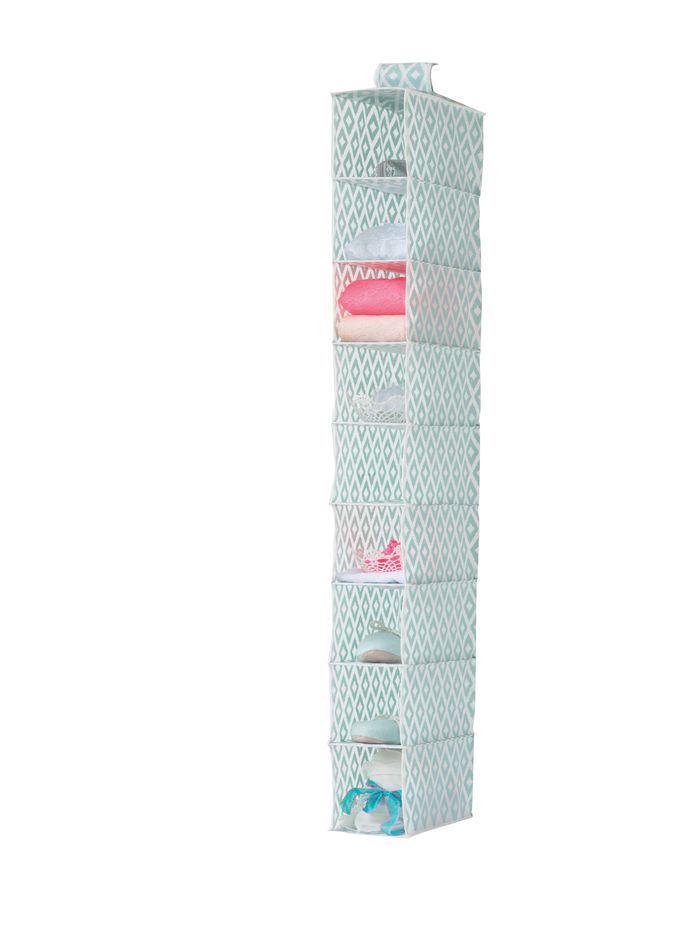 Daman Schuh-Organizer zum Aufhängen mit 9 Fächern 1 Compactor