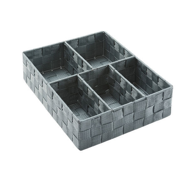 Schubladen-Organizer mit 5 Fächern - Dunkelgrau 1 Compactor
