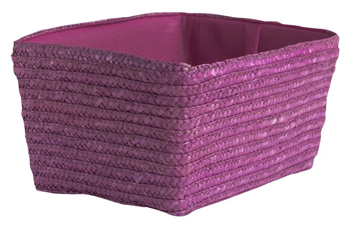"Hawaii" Geflochtener Ablagekorb - Pink 1 Compactor