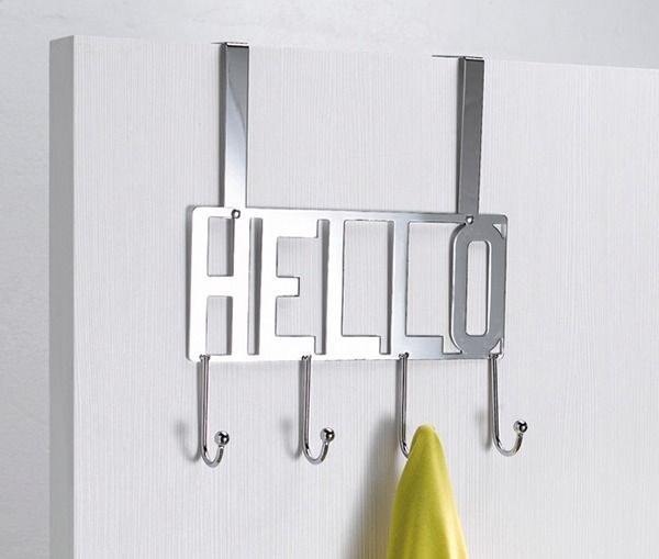 "Hello" 4 Haken zum über die Tür hängen 6 Compactor