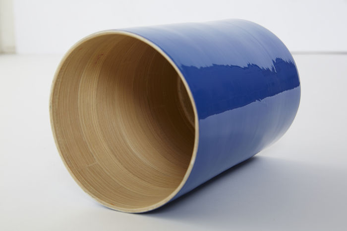 Großer Bambus-Utensilien Halter - Indigoblau 4 Compactor