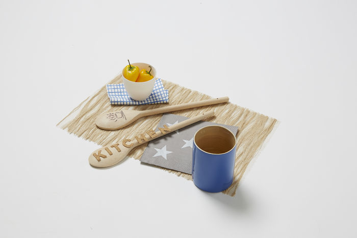 Kleiner Bambus-Utensilien Halter - Indigoblau 3 Compactor