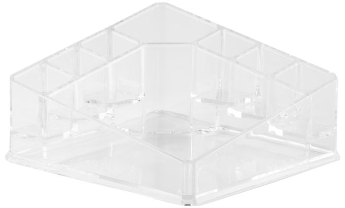 Quadratischer Make-up- und Schmuck-Organizer - Transparent 1 Compactor