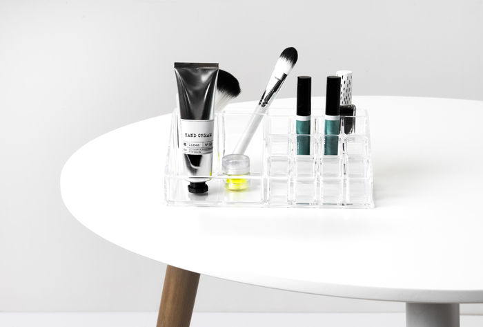 Multi-Abteil Make-up Organizer - Transparent 4 Compactor