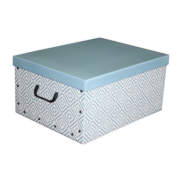 "Nordic" Karton-Aufbewahrungsbox - Blau 1 Compactor