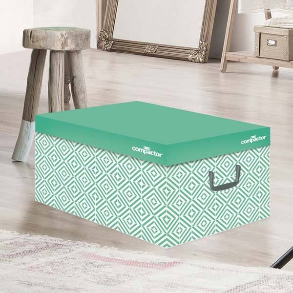 "Nordic" Karton-Aufbewahrungsbox Grün 2 Compactor