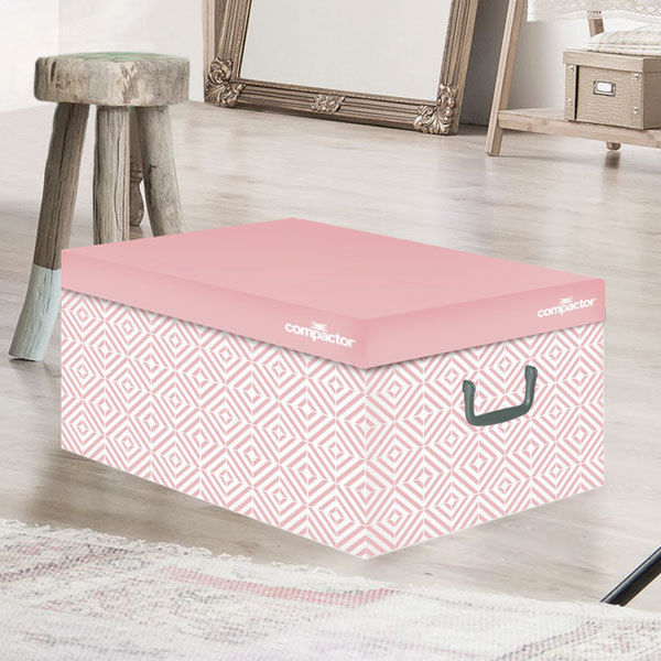 "Nordic" Karton Aufbewahrungsbox - Pink 2 Compactor