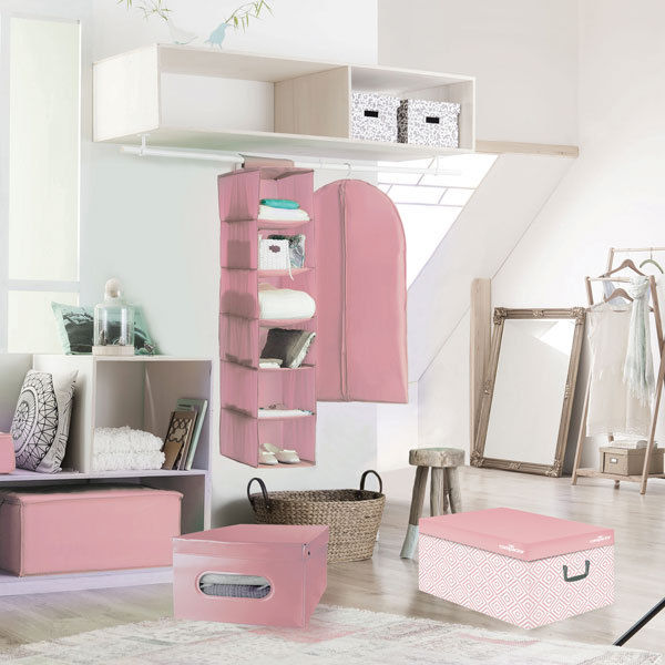 "Nordic" Karton Aufbewahrungsbox - Pink 3 Compactor