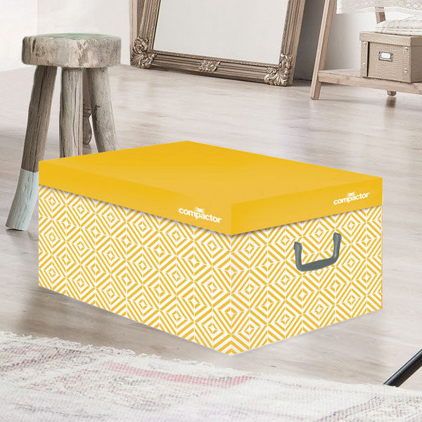 "Nordic" Karton-Aufbewahrungsbox - Gelb 2 Compactor