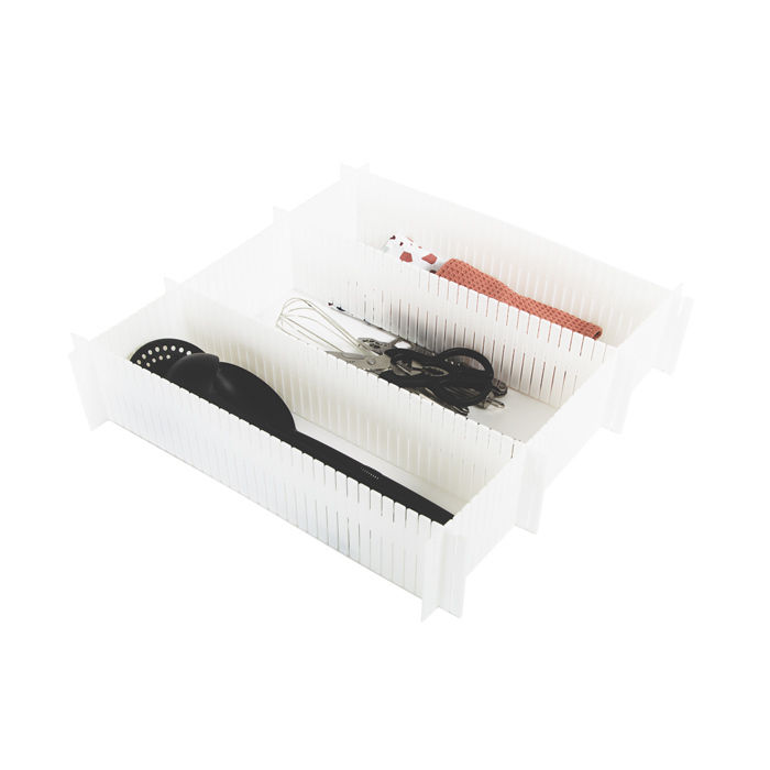 Separate Schubladenunterteilung - Weiß 6 Compactor