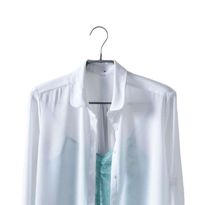 "Sticky" Rutschfester Gebogener Kleiderbügel mit Stange 3 Compactor