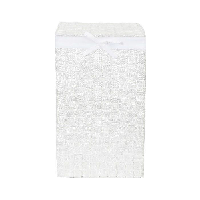 "Stan" Quadratischer Wäschekorb - Weiß 2 Compactor