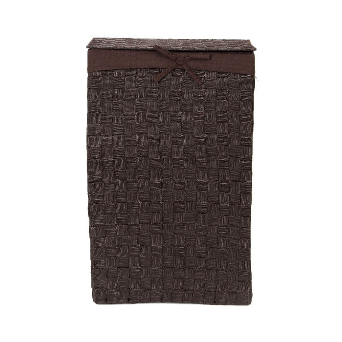 "Stan" Rechteckiger Wäschekorb - Braun 2 Compactor