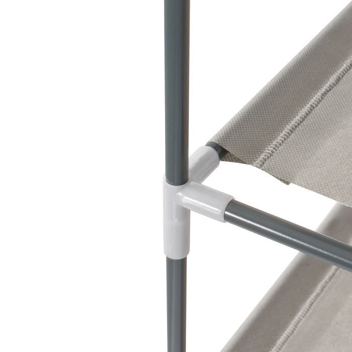 "Salome" Stapelbares Schuhregal mit 4 Ablagen 6 Compactor