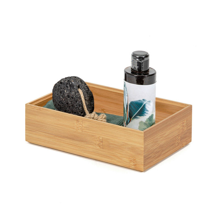 "Oska" Große Bambus Aufbewahrungsbox 4 Compactor