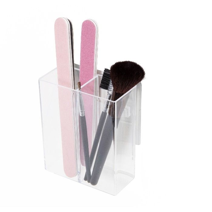 Bestlock Magic Vision Große Aufbewahrungsbox für die Montage an der Wand mit 2 Fächern - Transparent 4 Compactor