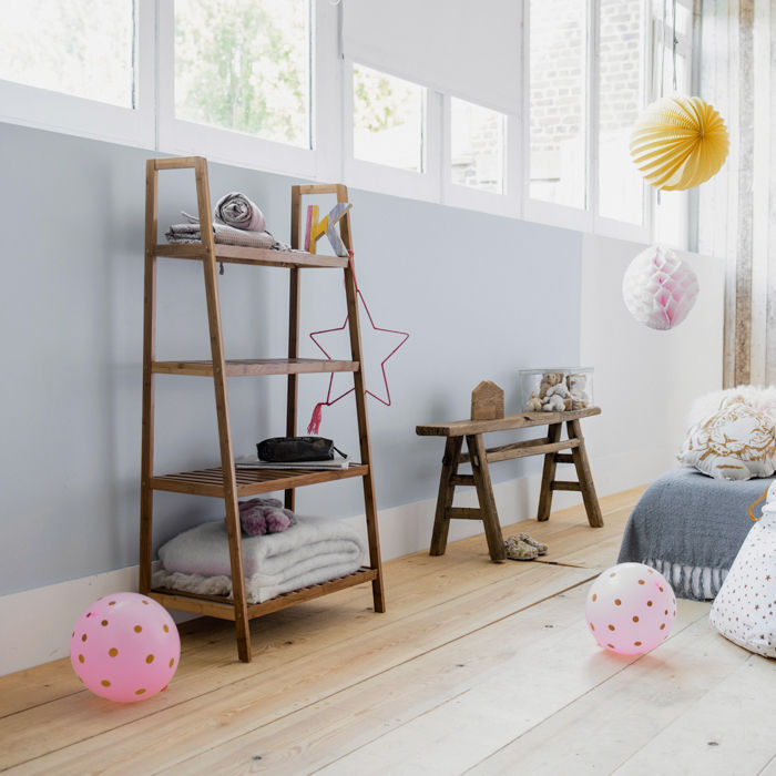 Riga Freistehendes Bambus Aufbewahrungsregal 6 Compactor