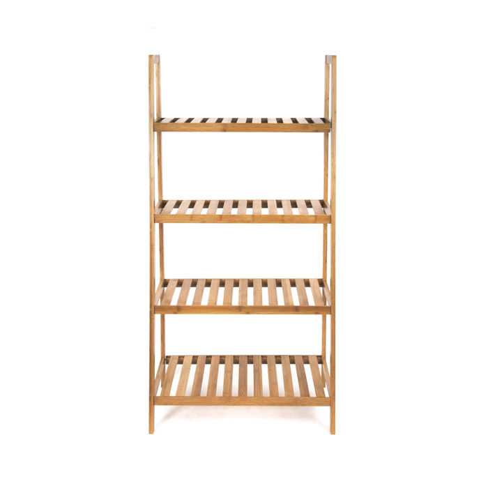 Riga Freistehendes Bambus Aufbewahrungsregal 2 Compactor