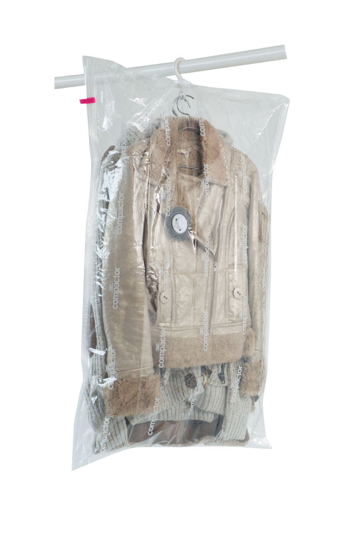 "Espace +" Set aus 2 platzsparenden, hängenden Vakuumbeuteln - 1 langer und 1 kurzer 4 Compactor