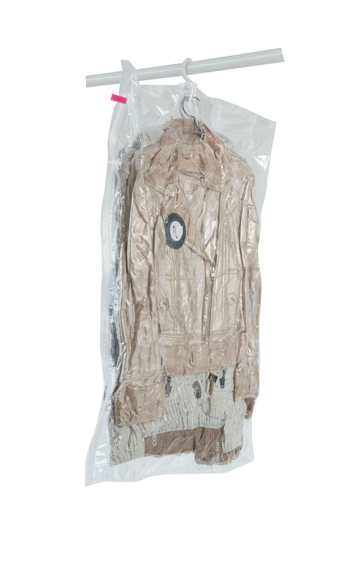 "Espace +" Set aus 2 platzsparenden, hängenden Vakuumbeuteln - 1 langer und 1 kurzer 6 Compactor