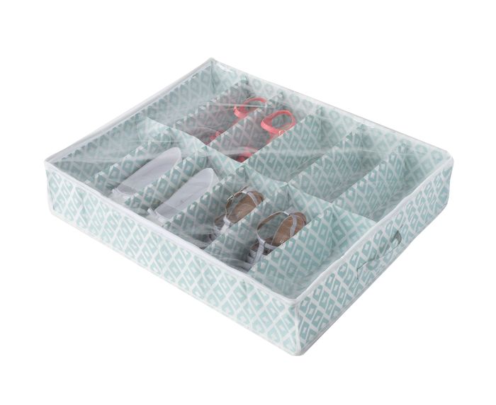 Daman Unterbett-Schuhbeutel mit 12 Fächern 1 Compactor