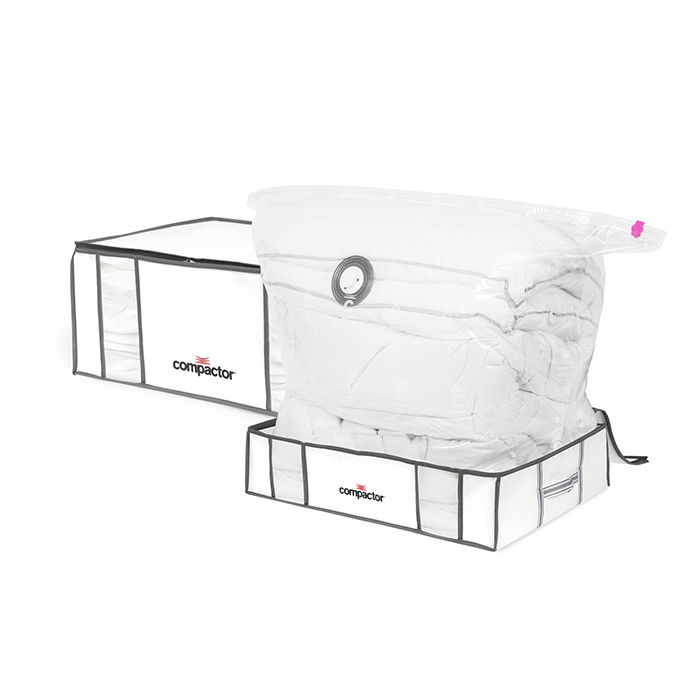 Set aus 2 Compactor Life Vakuum Aufbewahrungstaschen - Groß und XXL 1 Compactor