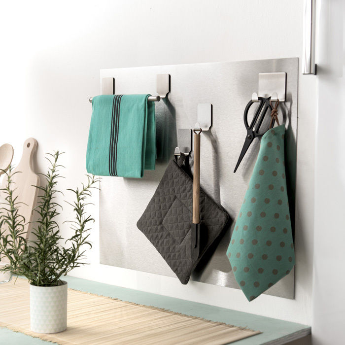 Küchenwand Spritzschutz mit magnetischem Aufbewahrungszubehör 5 Compactor