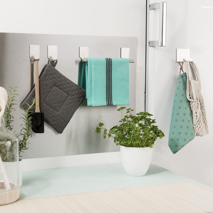 Küchenwand Spritzschutz mit magnetischem Aufbewahrungszubehör 6 Compactor