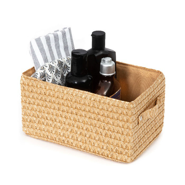 Beigefarbene Korb "Lilou" 4 Compactor