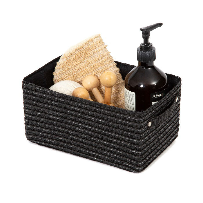 Schwarzer Korb  "Lilou"  4 Compactor